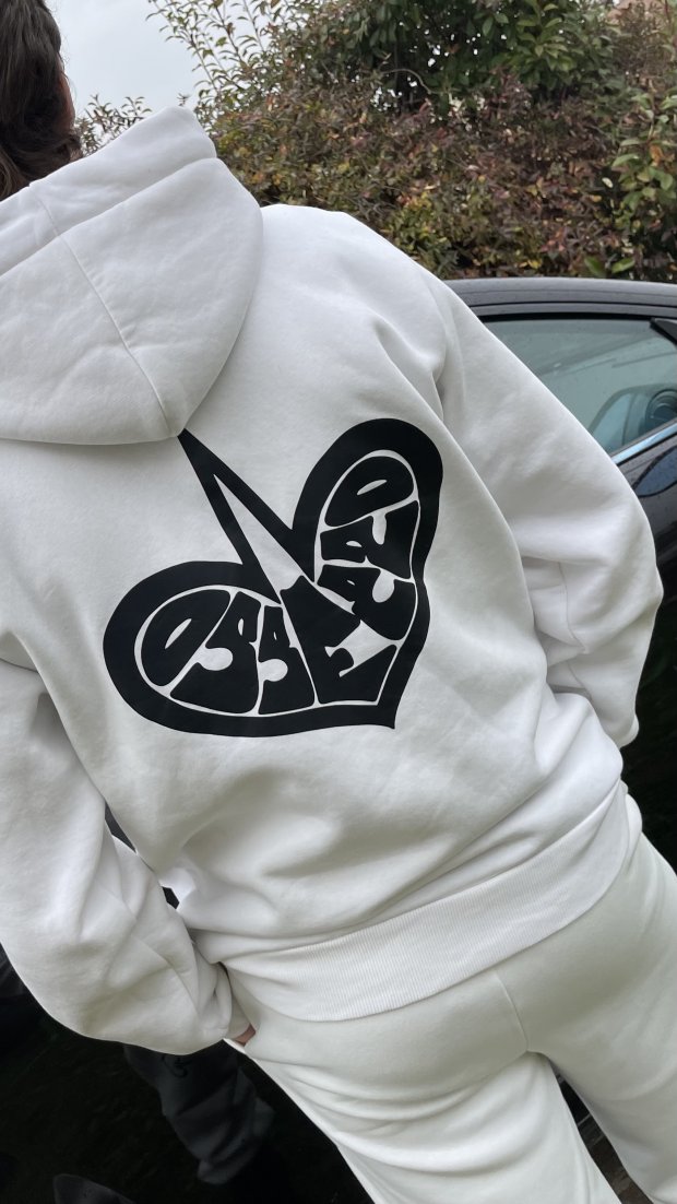 Felpa Unisex con stampa anteriore e posteriore